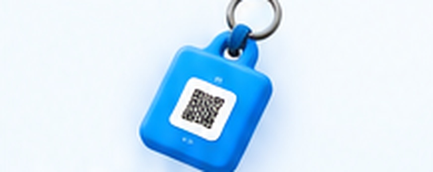 Blue SafeKids QR tag